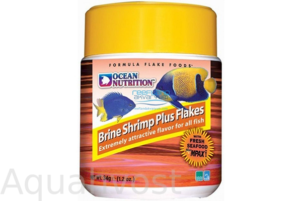 Ocean Nutrition Хлопья - Артемия Плюс. Brine Shrimp Plus Flake. 34 г