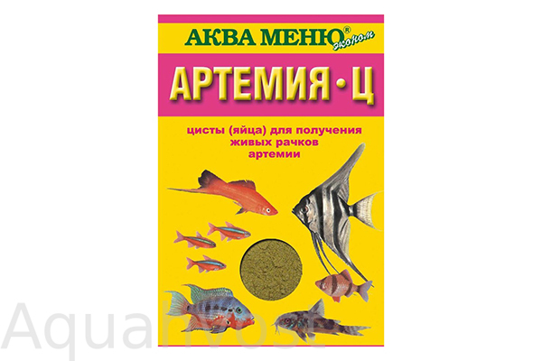 Корм для рыб AQUAMENU Артемия-Ц яйца артемии для выведения науплий 35г