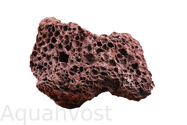 Камни PRIME "Красный вулканический" М 10-20 см, 1 кг